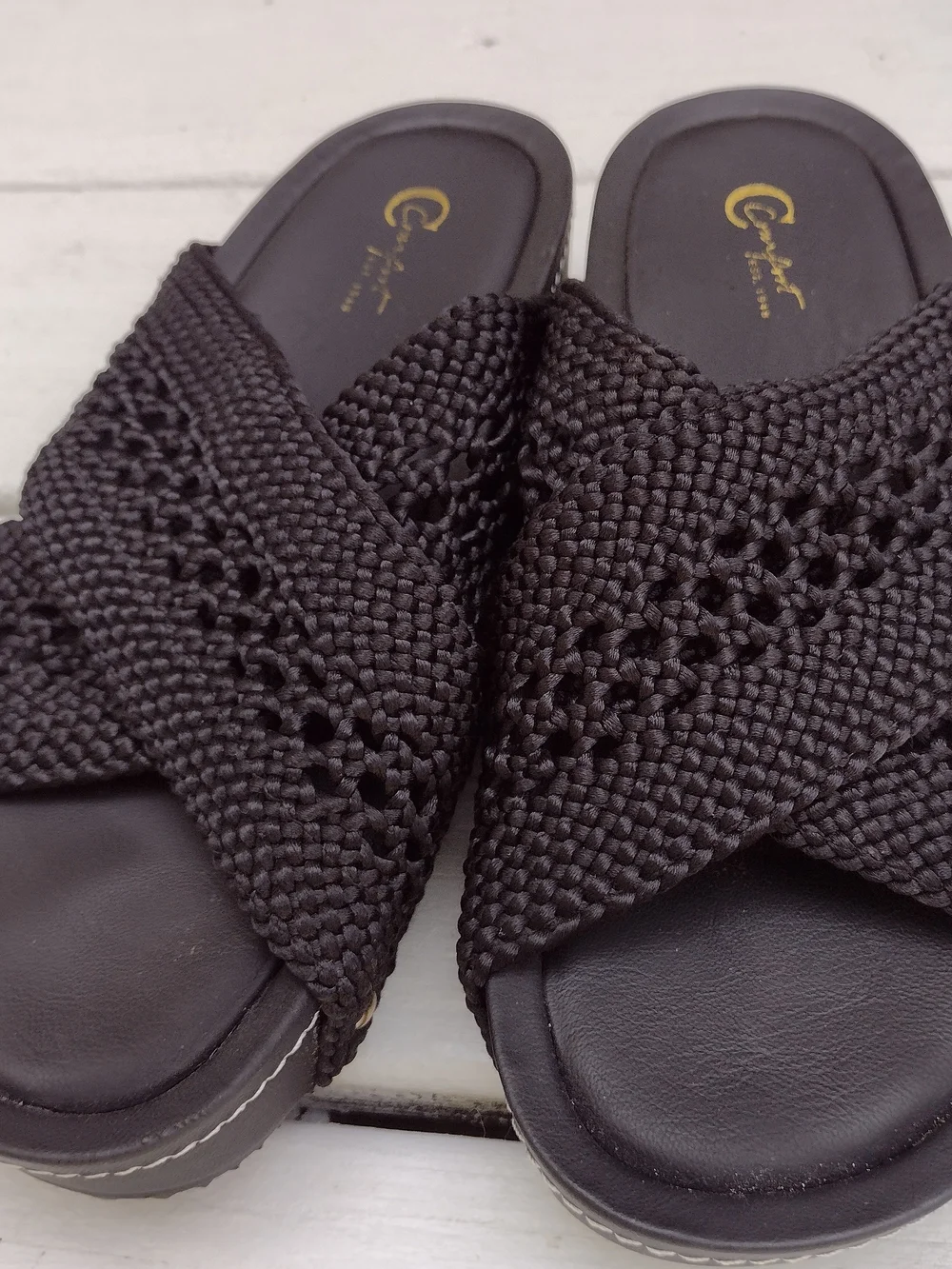 Womens Platform Sandals in Black